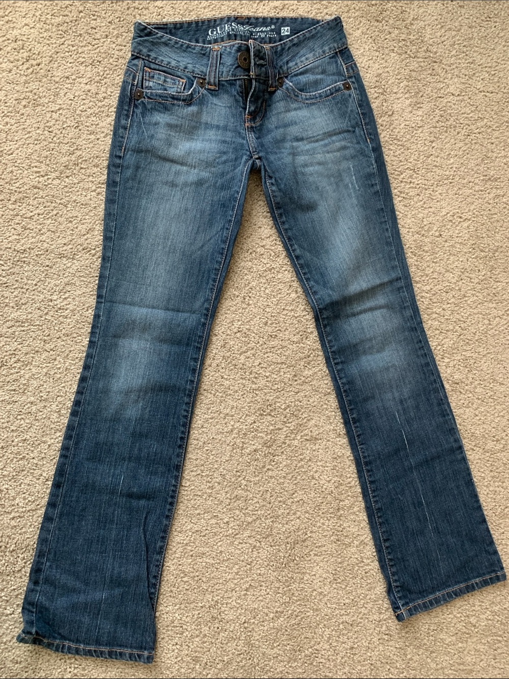 Guess Women's Boot Cut Jeans in Medium Blue Wash